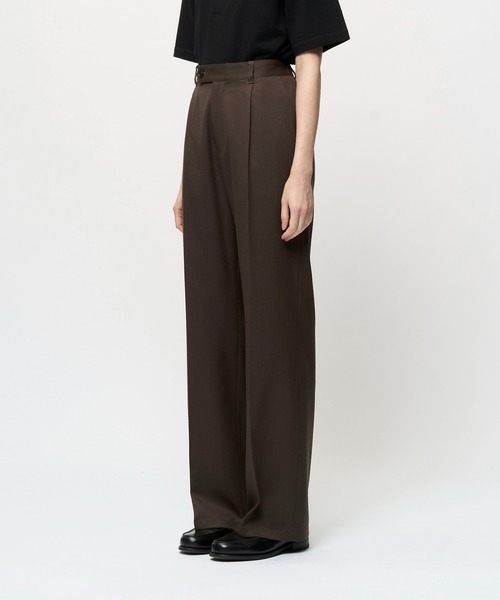 Juha(ユハ)の「WOOL TWILL STRAIGHT PANTS(スラックス・メンズ・ブラウン/ブラック・4/3/2)」の5枚目の写真