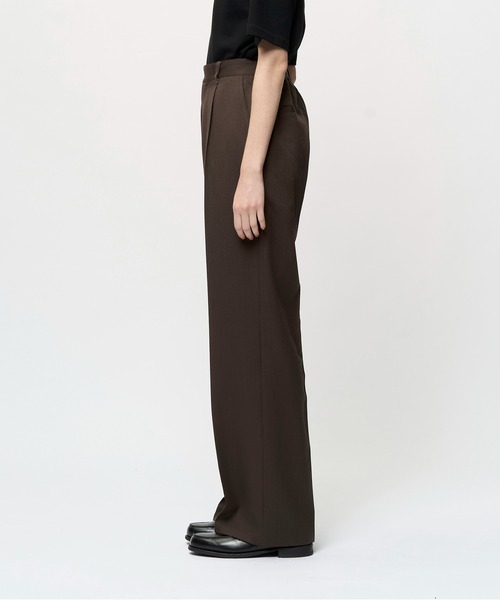 Juha(ユハ)の「WOOL TWILL STRAIGHT PANTS(スラックス・メンズ・ブラウン/ブラック・4/3/2)」の6枚目の写真