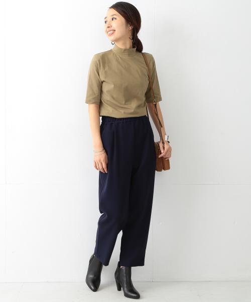 Ray BEAMS(レイビームス)の「Ray BEAMS / Wクロス クロップド イージ-(その他パンツ・レディース・ブラック/ネイビー・0/1)」の6枚目の写真