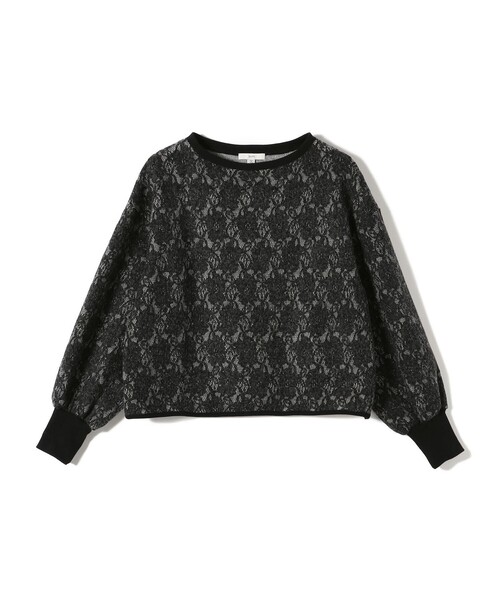SHIPS(シップス)の「【WEB限定】フラワー レース ニードルパンチ ロング スリーブ プルオーバー(スウェット・レディース・オフホワイト/ダークグレー・ONE SIZE)」の20枚目の写真