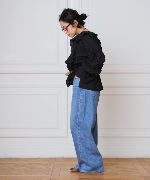 IENA LA BOUCLE(イエナラブークル)の「VIOLETTE ROOM バイオレットルーム EMBROIDERY TOPS VR263113(シャツ/ブラウス・レディース・ブラック・FREE)」の14枚目の写真