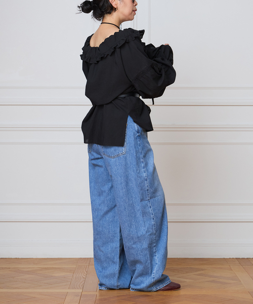 IENA LA BOUCLE(イエナラブークル)の「VIOLETTE ROOM バイオレットルーム EMBROIDERY TOPS VR263113(シャツ/ブラウス・レディース・ブラック・FREE)」の16枚目の写真
