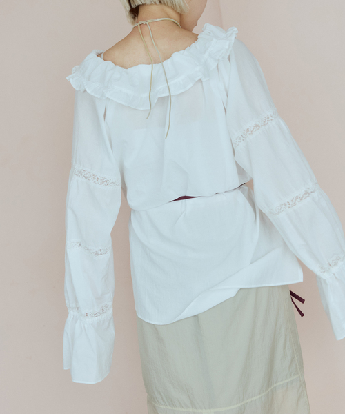 IENA LA BOUCLE(イエナラブークル)の「VIOLETTE ROOM バイオレットルーム EMBROIDERY TOPS VR263113(シャツ/ブラウス・レディース・ブラック・FREE)」の19枚目の写真