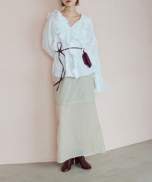 IENA LA BOUCLE(イエナラブークル)の「VIOLETTE ROOM バイオレットルーム EMBROIDERY TOPS VR263113(シャツ/ブラウス・レディース・ブラック・FREE)」の21枚目の写真