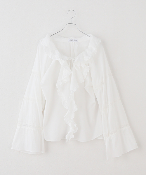 IENA LA BOUCLE(イエナラブークル)の「VIOLETTE ROOM バイオレットルーム EMBROIDERY TOPS VR263113(シャツ/ブラウス・レディース・ブラック・FREE)」の5枚目の写真