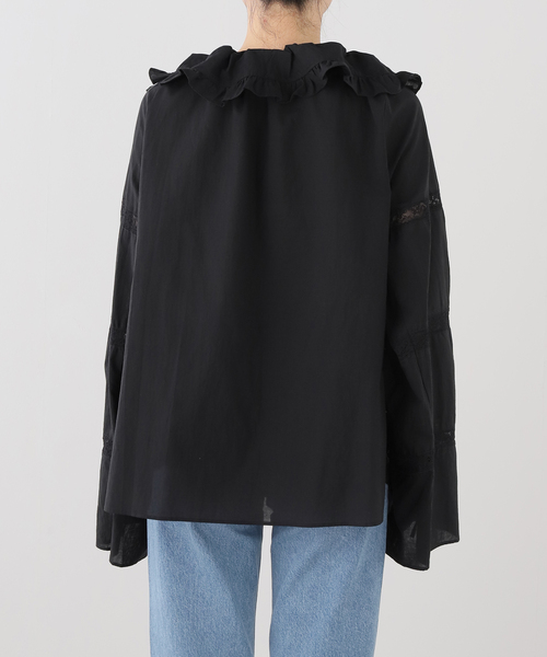 IENA LA BOUCLE(イエナラブークル)の「VIOLETTE ROOM バイオレットルーム EMBROIDERY TOPS VR263113(シャツ/ブラウス・レディース・ブラック・FREE)」の9枚目の写真