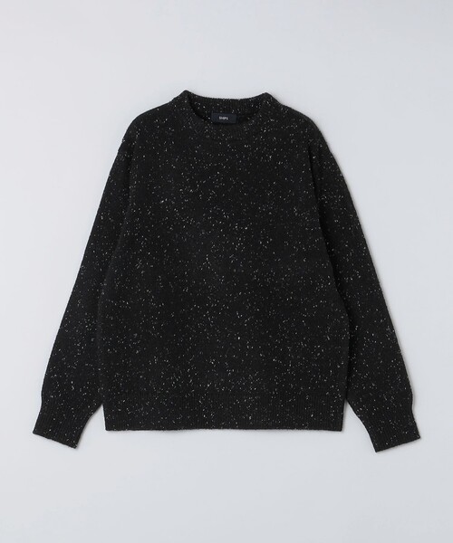 SHIPS(シップス)の「〈手洗い可能〉カラー ネップ ニット ロングスリーブ(ニット/セーター・メンズ・グレー系/ブラック/オフホワイト/レッド・LARGE/MEDIUM/SMALL/X-LARGE)」の3枚目の写真