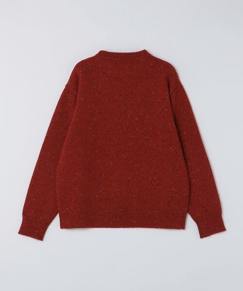SHIPS(シップス)の「〈手洗い可能〉カラー ネップ ニット ロングスリーブ(ニット/セーター・メンズ・グレー系/ブラック/オフホワイト/レッド・LARGE/MEDIUM/SMALL/X-LARGE)」の10枚目の写真