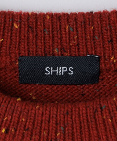 SHIPS(シップス)の「〈手洗い可能〉カラー ネップ ニット ロングスリーブ(ニット/セーター・メンズ・グレー系/ブラック/オフホワイト/レッド・LARGE/MEDIUM/SMALL/X-LARGE)」の12枚目の写真
