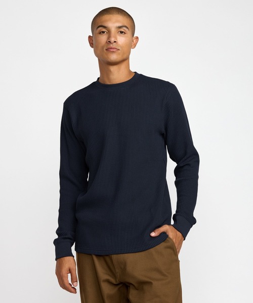 RVCA(ルーカ)の「RVCA メンズ DAYSHIFT THERMAL LS ロンT 【2026年秋冬モデル】/ルーカサーマルロンT(Tシャツ/カットソー・メンズ・ブラック/オフホワイト/ブルー系その他・SMALL/MEDIUM/LARGE/X-LARGE)」の3枚目の写真