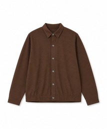 メッシュ編みシャツカーデ