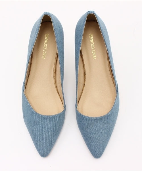 VENCEEXCHANGE（ヴァンスエクスチェンジ）の「フラットポインテッドパンプス       （パンプス・レディース・ブラック/ブルー/ピンク/ライトグレー・SMALL/LARGE/X-LARGE/MEDIUM）」の8枚目の写真