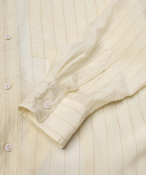 mintdesigns(ミントデザインズ)の「Apron Shirt(シャツ/ブラウス・レディース・オフホワイト/グレー・ONESIZE)」の15枚目の写真