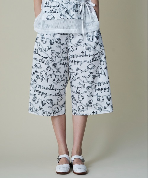 mintdesigns(ミントデザインズ)の「Tulle Ribbon Volume Shorts(その他パンツ・レディース・ホワイト/ブラック・ONESIZE)」の1枚目の写真