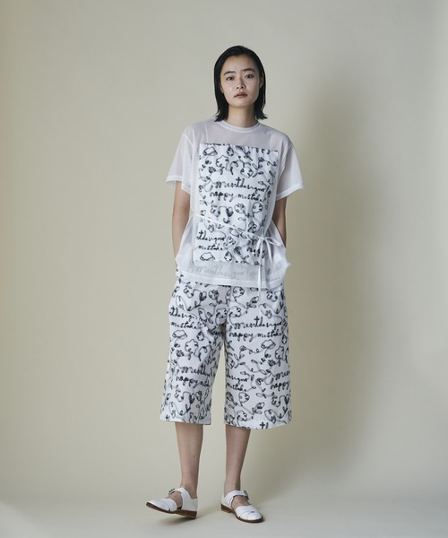 mintdesigns(ミントデザインズ)の「Tulle Ribbon Volume Shorts(その他パンツ・レディース・ホワイト/ブラック・ONESIZE)」の6枚目の写真