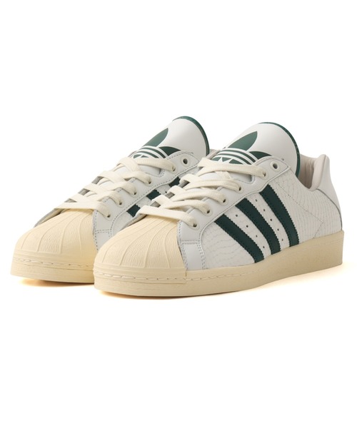 adidas(アディダス)の「adidas ULTRASTAR MADE IN GERMANY / アディダス ウルトラスター MADE IN GERMANY【SP】(スニーカー・メンズ・ホワイト×グリーン・27.5cm/28.0cm/28.5cm/29.0cm/30.0cm)」の1枚目の写真