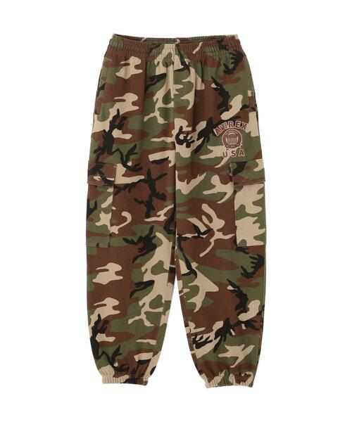 AVIREX(アヴィレックス)の「《WEB&DEPOT限定》VARSITY SWEAT CARGO PANTS / バーシティ スウェット カーゴ パンツ / AVIREX / アヴィレックス(スウェットパンツ・メンズ・オリーブ系1/レッド系その他4/ホワイト/ブラック・S/M/2XL/L/XL)」の1枚目の写真