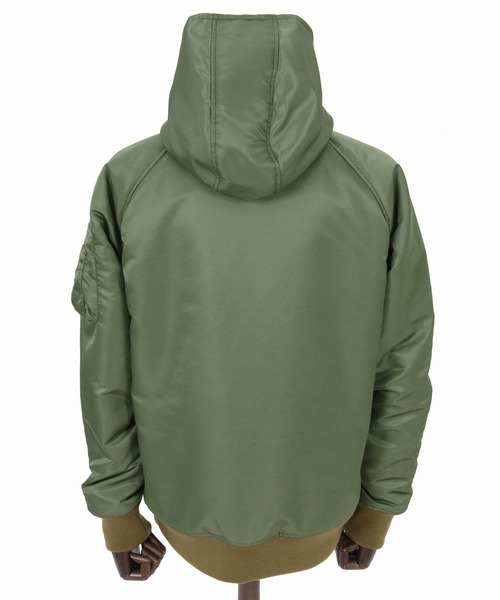 felkod(フィルコッド)の「mj11984- Muta ACANTHUS Hooded MA1 MA-1フードブルゾン(F26F010)(MA-1・メンズ・カーキ/ブラック・S/L/M/XL)」の15枚目の写真