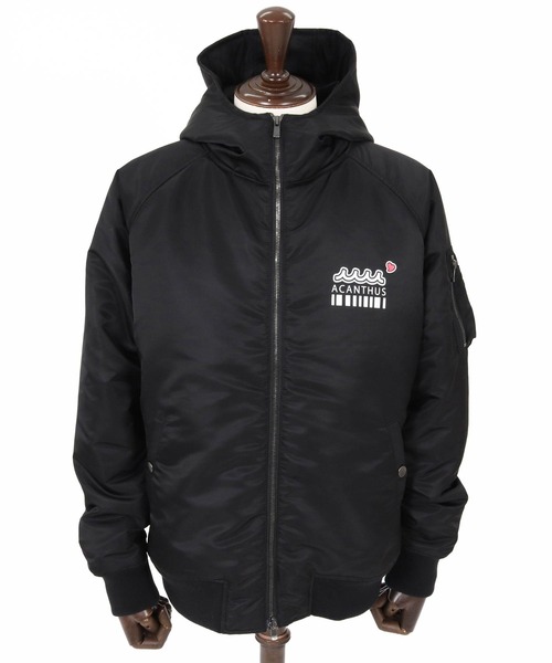 felkod(フィルコッド)の「mj11984- Muta ACANTHUS Hooded MA1 MA-1フードブルゾン(F26F010)(MA-1・メンズ・カーキ/ブラック・S/L/M/XL)」の16枚目の写真