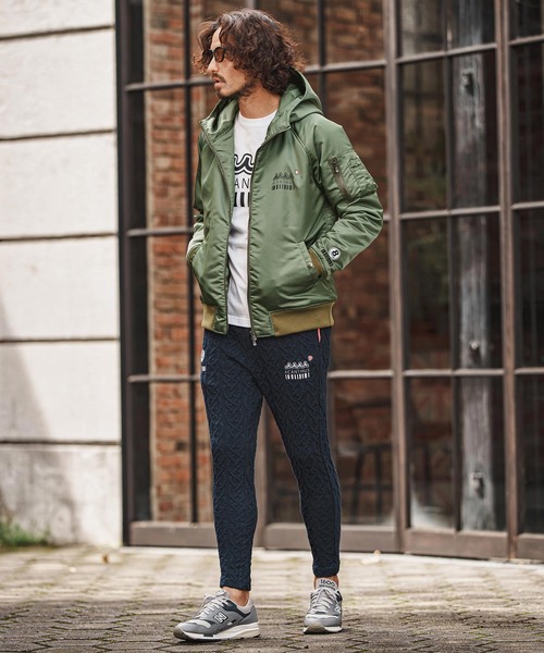 felkod(フィルコッド)の「mj11984- Muta ACANTHUS Hooded MA1 MA-1フードブルゾン(F26F010)(MA-1・メンズ・カーキ/ブラック・S/L/M/XL)」の6枚目の写真