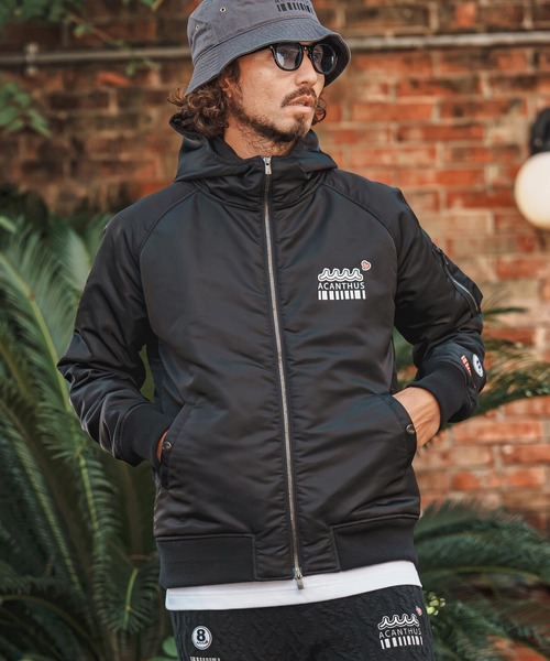 felkod(フィルコッド)の「mj11984- Muta ACANTHUS Hooded MA1 MA-1フードブルゾン(F26F010)(MA-1・メンズ・カーキ/ブラック・S/L/M/XL)」の9枚目の写真
