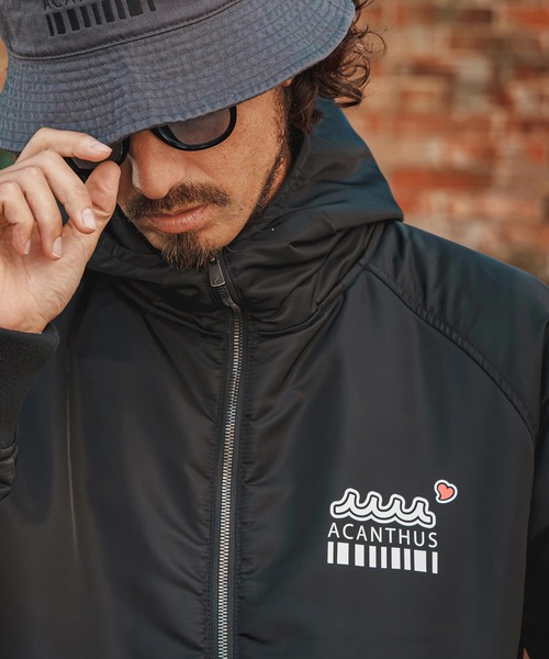felkod(フィルコッド)の「mj11984- Muta ACANTHUS Hooded MA1 MA-1フードブルゾン(F26F010)(MA-1・メンズ・カーキ/ブラック・S/L/M/XL)」の10枚目の写真