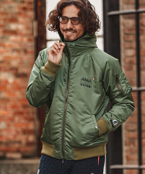 felkod(フィルコッド)の「mj11984- Muta ACANTHUS Hooded MA1 MA-1フードブルゾン(F26F010)(MA-1・メンズ・カーキ/ブラック・S/L/M/XL)」の3枚目の写真