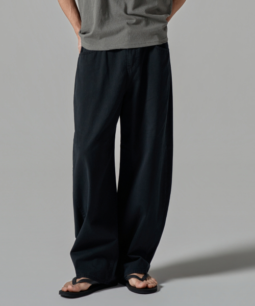WAAR(ワール)の「M284 サマー カチオン カーブド パンツ_ブラック(デニムパンツ・メンズ・その他・LARGE/SMALL/MEDIUM)」の1枚目の写真