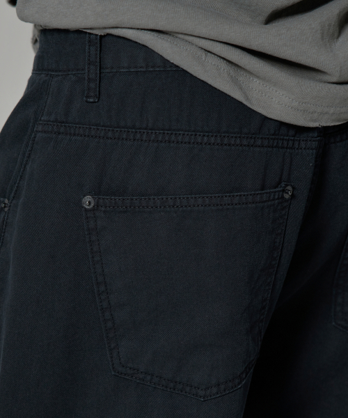 WAAR(ワール)の「M284 サマー カチオン カーブド パンツ_ブラック(デニムパンツ・メンズ・その他・LARGE/SMALL/MEDIUM)」の6枚目の写真