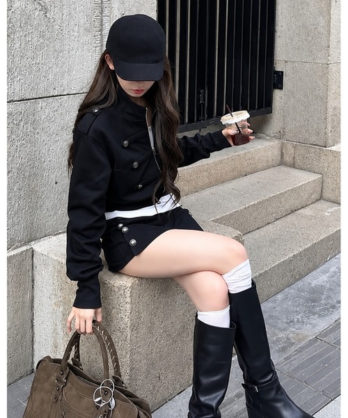 inst.ALL(インストール)の「ミリタリーナポレオンジップブルゾン(ブルゾン・レディース・ブラウン/ブラック・M)」の19枚目の写真