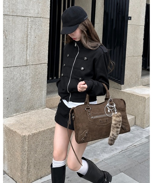 inst.ALL(インストール)の「ミリタリーナポレオンジップブルゾン(ブルゾン・レディース・ブラウン/ブラック・M)」の18枚目の写真
