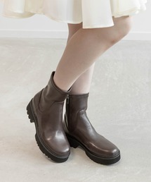 晴雨兼用 ボリュームソールベーシックショートブーツ
