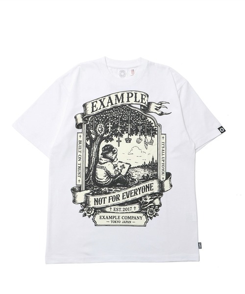 EXAMPLE（エグザンプル）の「EXAMPLE HERITAGE FRAME TEE（Tシャツ/カットソー・メンズ・ホワイト/ブラック・L/XL/XXL）」の4枚目の写真