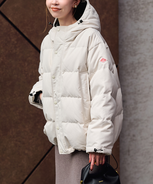 DANTON(ダントン)の「《追加》DANTON/ダントン POLYESTER DOWN DT-A0008(ダウンジャケット/コート・レディース・ベージュ/ネイビー/ブラック/アイボリー・FREE)」の2枚目の写真