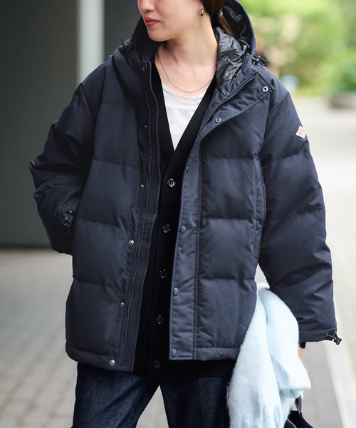 DANTON(ダントン)の「《追加》DANTON/ダントン POLYESTER DOWN DT-A0008(ダウンジャケット/コート・レディース・ベージュ/ネイビー/ブラック/アイボリー・FREE)」の5枚目の写真