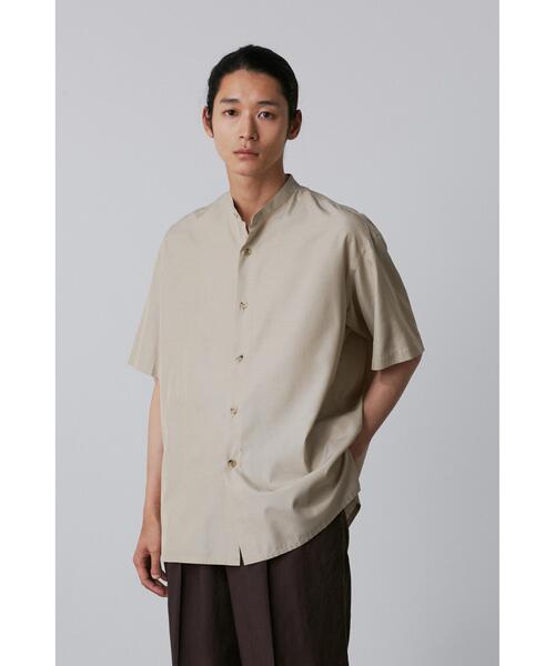 YLEVE(イレーヴ)の「YLEVE / SILK CHAMBRAY SHIRT(シャツ/ブラウス・メンズ・ベージュ・4)」の1枚目の写真