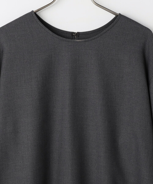 COMME CA ISM(コムサイズム)の「ウールライクツイル シャツブラウス/セットアップ対応(シャツ/ブラウス・レディース・ベージュ/チャコール・L/M)」の17枚目の写真