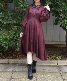 W釦フィッシュテールワンピース