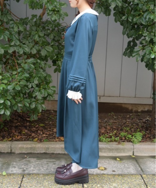 axes femme(アクシーズファム)の「W釦フィッシュテールワンピース(ワンピース・レディース・ダークグリーン/ネイビー/ワイン・MEDIUM)」の12枚目の写真