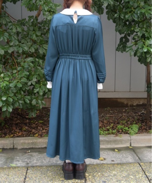 axes femme(アクシーズファム)の「W釦フィッシュテールワンピース(ワンピース・レディース・ダークグリーン/ネイビー/ワイン・MEDIUM)」の11枚目の写真