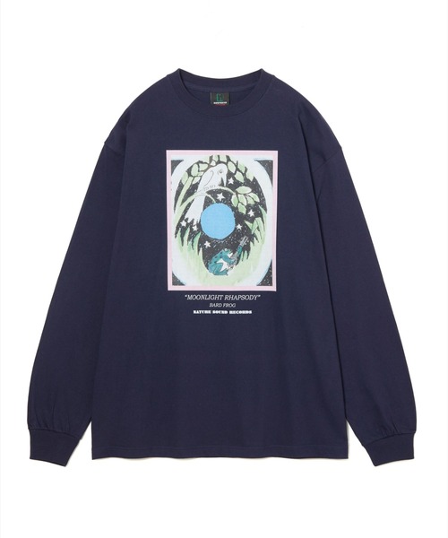 NON TOKYO(ノントーキョー)の「NON TOKYO/ノントーキョー/PRINT L/S T-SHIRT(FROG)プリント長袖Tシャツ(カエル)(Tシャツ/カットソー・レディース・グリーン/ブラック/ネイビー・2/1)」の3枚目の写真