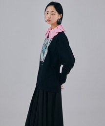 NON TOKYO/ノントーキョー/PRINT MESH PULLOVER & SCARFプリント