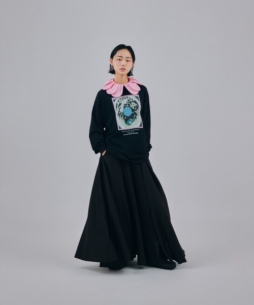 NON TOKYO(ノントーキョー)の「NON TOKYO/ノントーキョー/PRINT L/S T-SHIRT(FROG)プリント長袖Tシャツ(カエル)(Tシャツ/カットソー・レディース・グリーン/ブラック/ネイビー・2/1)」の4枚目の写真