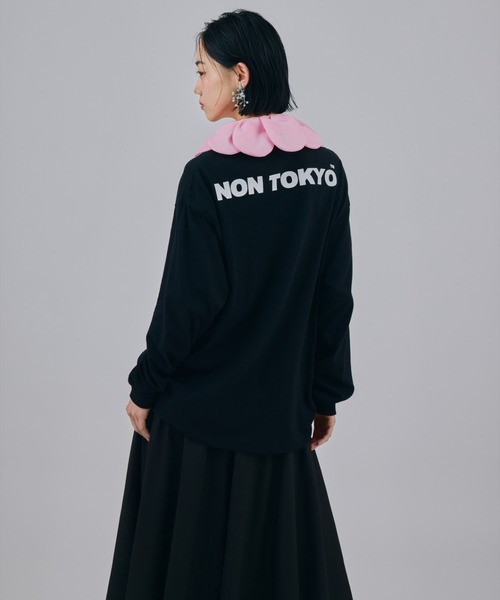 NON TOKYO(ノントーキョー)の「NON TOKYO/ノントーキョー/PRINT L/S T-SHIRT(FROG)プリント長袖Tシャツ(カエル)(Tシャツ/カットソー・レディース・グリーン/ブラック/ネイビー・2/1)」の5枚目の写真