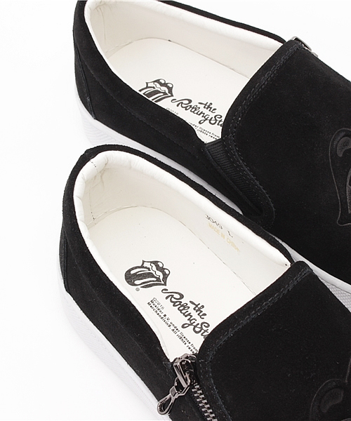 JACKROSE（ジャックローズ）の「The Rolling Stones×JACKROSEスウェードレザースリップオン（スリッポン・メンズ・ブラック・M/L）」の7枚目の写真