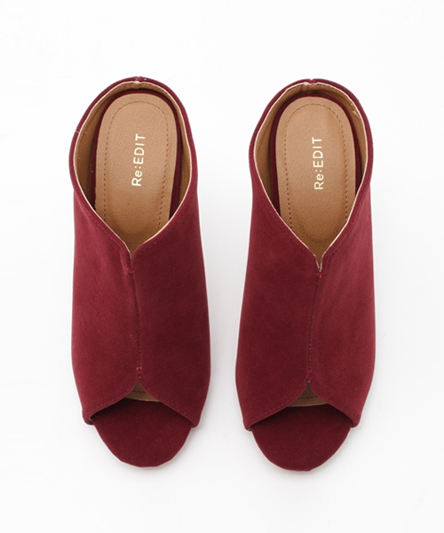 Re:EDIT（リエディ）の「ヒールサボサンダル/シューズ[Re:EDIT/リエディ]（サンダル・レディース・レッド/ホワイト系その他/ベージュ/ブラック系その他/ブラック・LARGE/X-LARGE/MEDIUM/SMALL）」の12枚目の写真