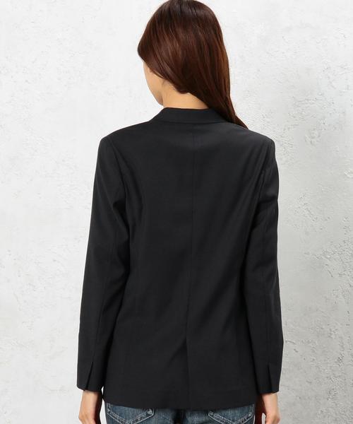 green label relaxing（グリーンレーベルリラクシング）の「RF CU/C/P KRS W/LONG ジャケット◆（テーラードジャケット・レディース・ライトグレー/ネイビー・38/40）」の11枚目の写真