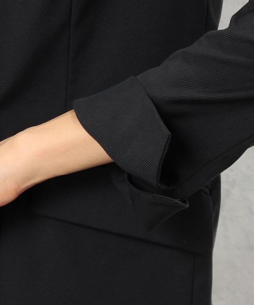 green label relaxing（グリーンレーベルリラクシング）の「RF CU/C/P KRS W/LONG ジャケット◆（テーラードジャケット・レディース・ライトグレー/ネイビー・38/40）」の8枚目の写真