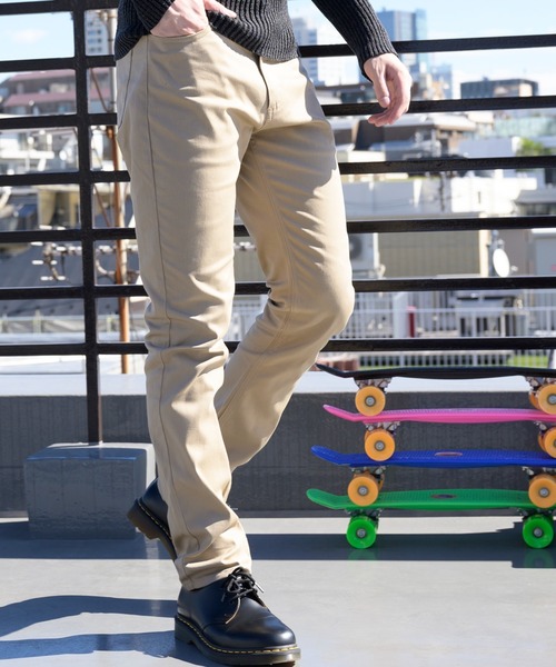 8(eight)(エイト)の「ストレッチカラースキニーパンツ(チノパンツ・メンズ・ブラック/ベージュ/ホワイト/ライトグレー/レッド/ピンク/ライム/ワイン/チャコールグレー/ロイヤルブルー/ネイビー/カーキ/マスタード/グリーン系カモフラージュ/グレー系その他/グレー系カモフラージュ/グレー系その他2・MEDIUM/SMALL/X-LARGE/XX-LARGE/LARGE/X-SMALL)」の7枚目の写真