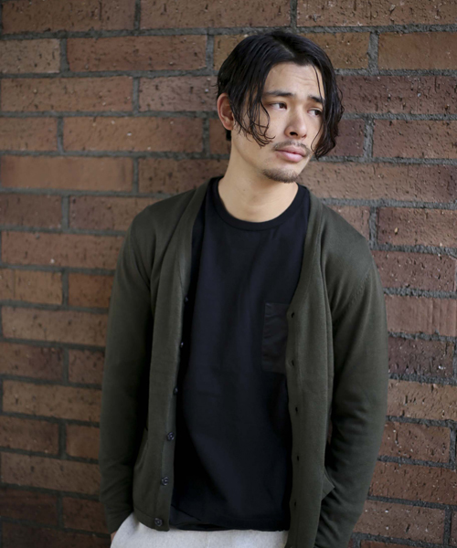 Denime（ドゥニーム）の「【HOUSE OF BLUES】カシミアミックスカーディガン（カーディガン/ボレロ・メンズ・レッド/ネイビー/グレー/ブラック/カーキ・MEDIUM/LARGE/X-LARGE）」の3枚目の写真